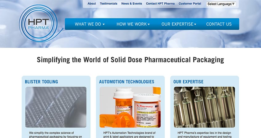 HPT Pharma Home Page